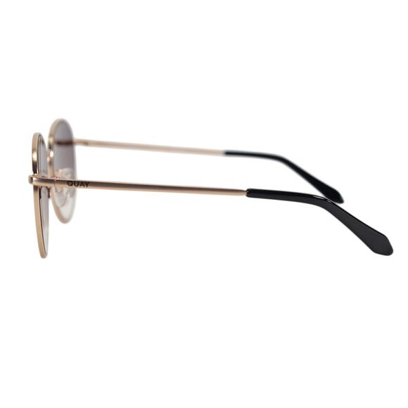 Quay Australia LOOP ME IN Round Oversized Sunglasses – Gold  display picture 1